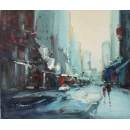 街景系列(二) - y14298 畫作系列 - 油畫 - 油畫風景